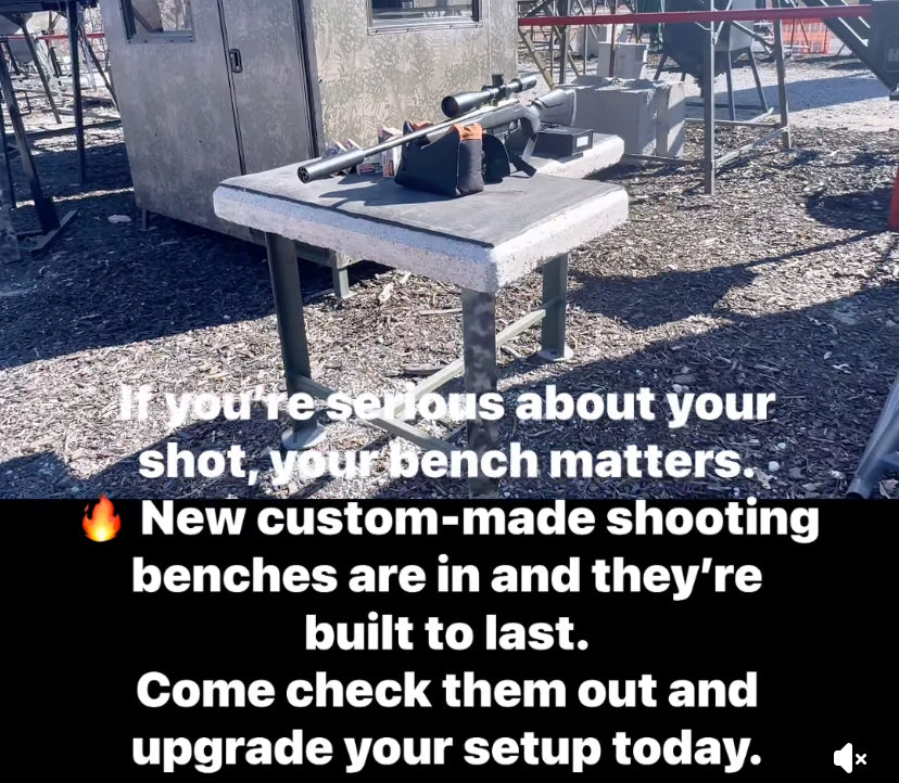 Pro Shooting Bench - Concrete Shooting Bench